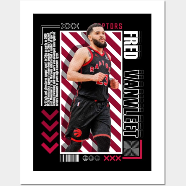 Fred Vanvleet Paper Poster Version 10 Wall Art by art.Hamdan